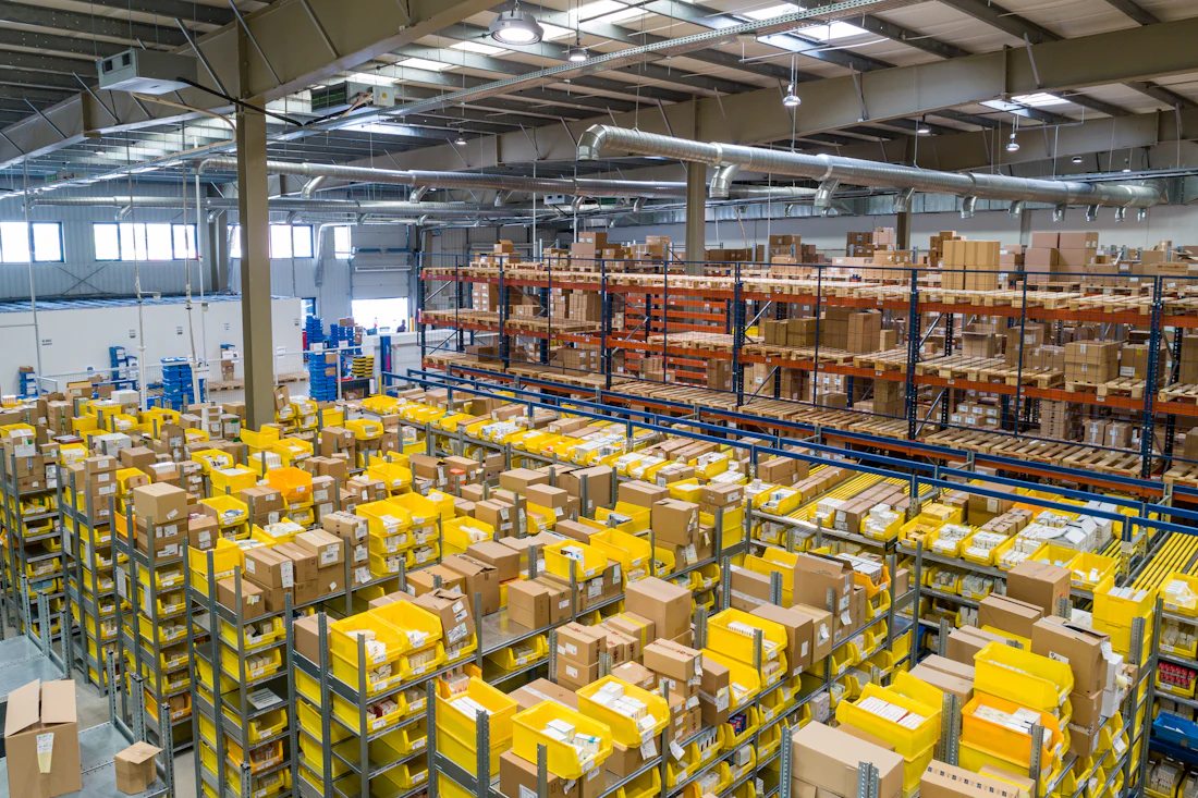 Volumes organizados para carga fracionada